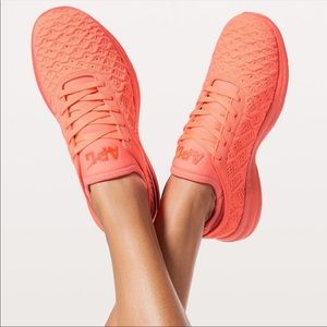 APL tech loom phantom sneakers in sunset